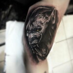 Фото тату с оборотнем 14.10.2020 №075 -werewolf tattoo- tatufoto.com