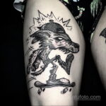 Фото тату с оборотнем 14.10.2020 №076 -werewolf tattoo- tatufoto.com
