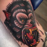 Фото тату с оборотнем 14.10.2020 №092 -werewolf tattoo- tatufoto.com