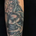 Фото тату с оборотнем 14.10.2020 №098 -werewolf tattoo- tatufoto.com