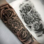 простая тату на предплечье 25.10.2020 №068 -forearm tattoo- tatufoto.com