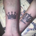 татуировка корона на предплечье 25.10.2020 №009 -forearm tattoo- tatufoto.com