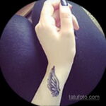 татуировка крыло на предплечье 25.10.2020 №009 -forearm tattoo- tatufoto.com