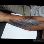 татуировка крыло на предплечье 25.10.2020 №024 -forearm tattoo- tatufoto.com