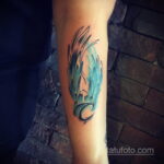 татуировка крыло на предплечье 25.10.2020 №034 -forearm tattoo- tatufoto.com