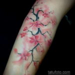 татуировки цветов на предплечье 25.10.2020 №010 -forearm tattoo- tatufoto.com