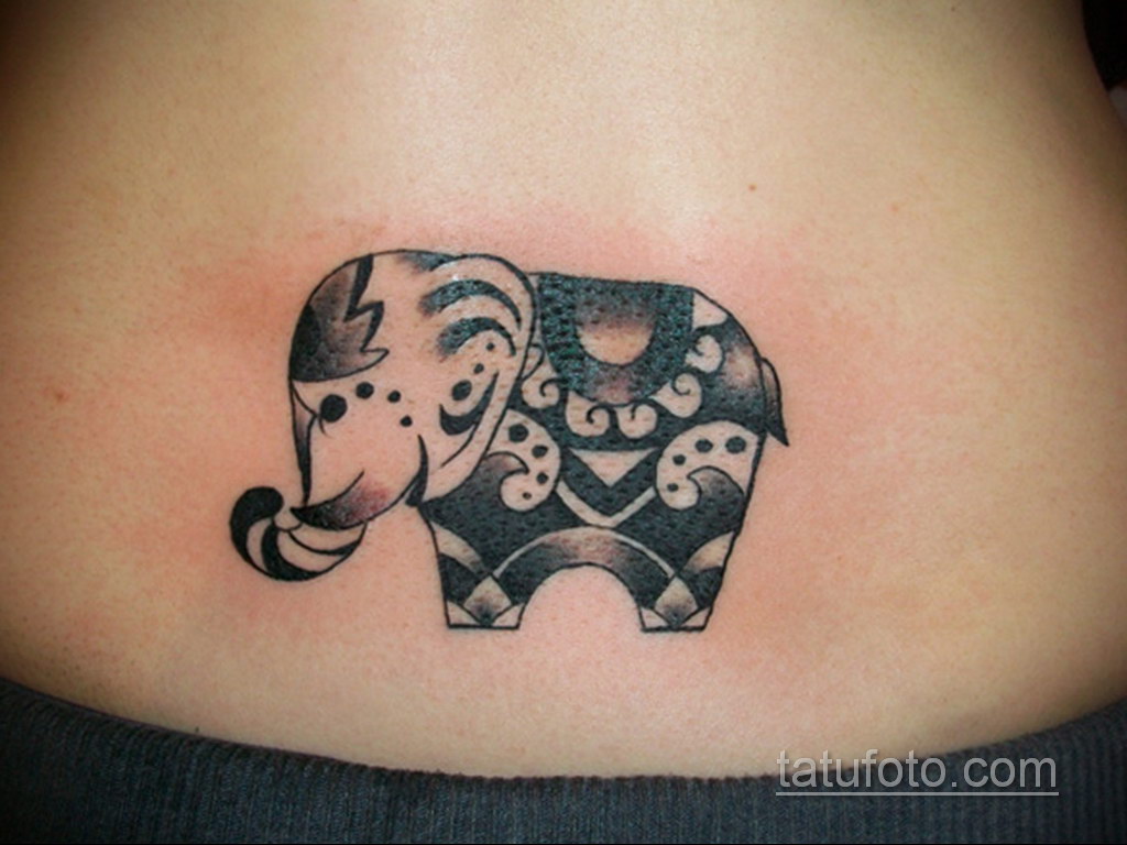 Рисунок женской тату со слоном 30.11.2020 № 133 -Female elephant tattoo- ta...