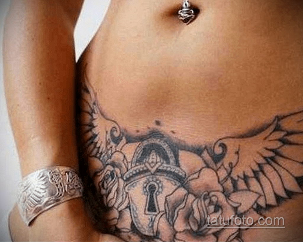 Фото женской интимной тату 16.11.2020 № 068 -female intimate tattoo- tatufo...