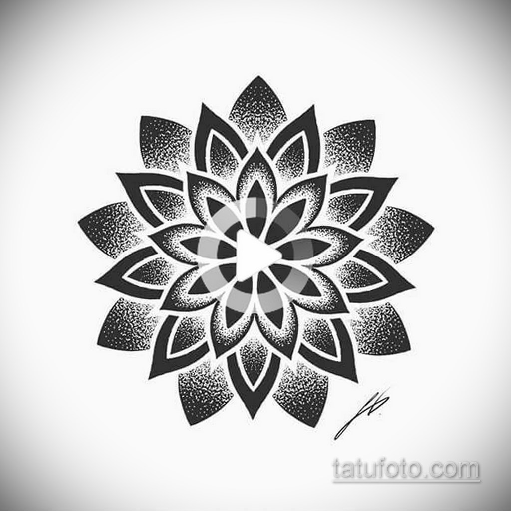 Mandala geometric tattoo design