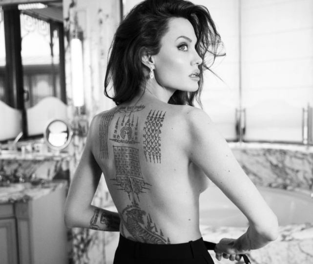Анджелина Джоли тату - Angelina Jolie tattoo - фото 5