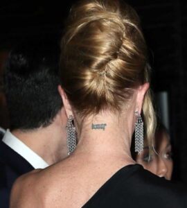 Мелани Гриффит тату - Melanie Griffith tattoo - фото 1