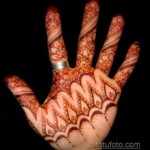 Пример рисунка тату хной на руке 28.11.2020 №119 -henna tattoo- tatufoto.com