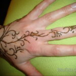 Пример рисунка тату хной на руке 28.11.2020 №196 -henna tattoo- tatufoto.com