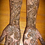Пример рисунка тату хной на руке 28.11.2020 №222 -henna tattoo- tatufoto.com