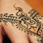 Пример рисунка тату хной на руке 28.11.2020 №263 -henna tattoo- tatufoto.com