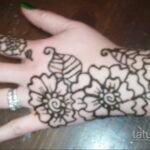 Пример рисунка тату хной на руке 28.11.2020 №278 -henna tattoo- tatufoto.com
