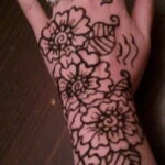 Пример рисунка тату хной на руке 28.11.2020 №279 -henna tattoo- tatufoto.com