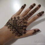 Пример рисунка тату хной на руке 28.11.2020 №294 -henna tattoo- tatufoto.com