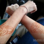 Пример рисунка тату хной на руке 28.11.2020 №337 -henna tattoo- tatufoto.com