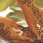 Пример рисунка тату хной на руке 28.11.2020 №368 -henna tattoo- tatufoto.com