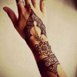 Пример рисунка тату хной на руке 28.11.2020 №408 -henna tattoo- tatufoto.com