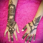 Пример рисунка тату хной на руке 28.11.2020 №472 -henna tattoo- tatufoto.com