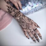 Пример рисунка тату хной на теле 28.11.2020 №003 -henna tattoo- tatufoto.com