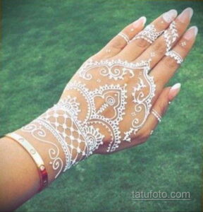 Простой рисунок хной 28.11.2020 №175 -Simple henna drawing- tatufoto.com