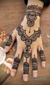 Простой рисунок хной 28.11.2020 №183 -Simple henna drawing- tatufoto.com