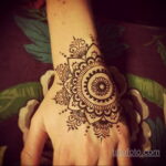 Простой рисунок хной 28.11.2020 №186 -Simple henna drawing- tatufoto.com