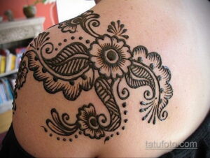 Простой рисунок хной 28.11.2020 №246 -Simple henna drawing- tatufoto.com