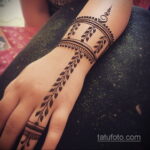 Простой рисунок хной 28.11.2020 №252 -Simple henna drawing- tatufoto.com