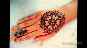 Простой рисунок хной 28.11.2020 №254 -Simple henna drawing- tatufoto.com