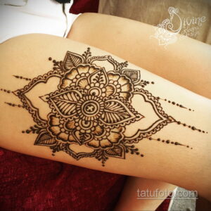 Простой рисунок хной 28.11.2020 №263 -Simple henna drawing- tatufoto.com
