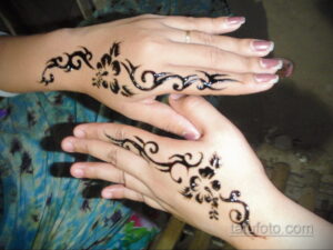 Простой рисунок хной 28.11.2020 №266 -Simple henna drawing- tatufoto.com