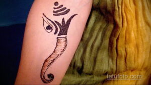 Простой рисунок хной 28.11.2020 №289 -Simple henna drawing- tatufoto.com
