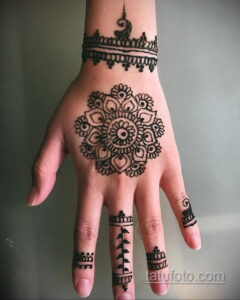 Простой рисунок хной 28.11.2020 №304 -Simple henna drawing- tatufoto.com