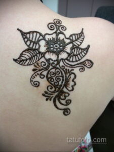 Простой рисунок хной 28.11.2020 №307 -Simple henna drawing- tatufoto.com