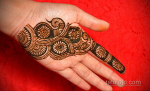 Простой рисунок хной 28.11.2020 №309 -Simple henna drawing- tatufoto.com