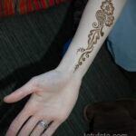 Простой рисунок хной 28.11.2020 №311 -Simple henna drawing- tatufoto.com