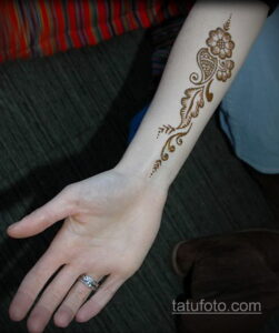 Простой рисунок хной 28.11.2020 №311 -Simple henna drawing- tatufoto.com