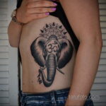 Рисунок женской тату со слоном 30.11.2020 №023 -Female elephant tattoo- tatufoto.com