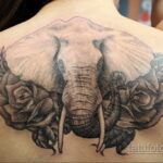 Рисунок женской тату со слоном 30.11.2020 №105 -Female elephant tattoo- tatufoto.com