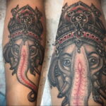 Рисунок женской тату со слоном 30.11.2020 №106 -Female elephant tattoo- tatufoto.com