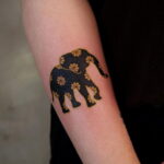 Рисунок интересной тату со слоном 29.11.2020 №002 -elephant tattoo- tatufoto.com