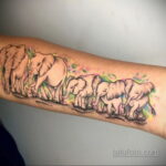 Рисунок интересной тату со слоном 29.11.2020 №009 -elephant tattoo- tatufoto.com
