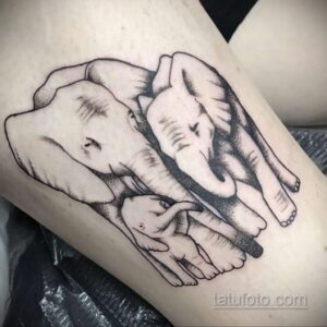 Рисунок интересной тату со слоном 29.11.2020 №015 -elephant tattoo- tatufoto.com