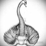 Рисунок интересной тату со слоном 29.11.2020 №032 -elephant tattoo- tatufoto.com
