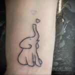 Рисунок интересной тату со слоном 29.11.2020 №042 -elephant tattoo- tatufoto.com
