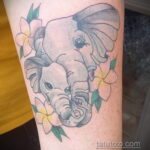 Рисунок интересной тату со слоном 29.11.2020 №043 -elephant tattoo- tatufoto.com